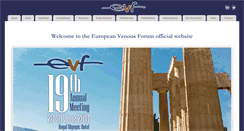 Desktop Screenshot of europeanvenousforum.org